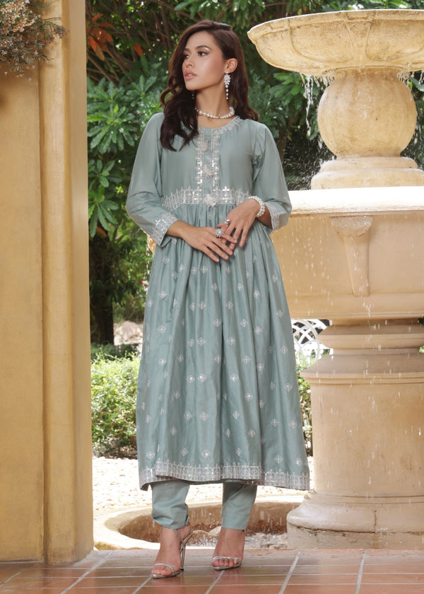 Gulraiz - Gray - 2 pieces - Cotton