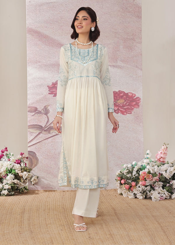 Mahrukh - Off-white - 2 pieces - Cotton