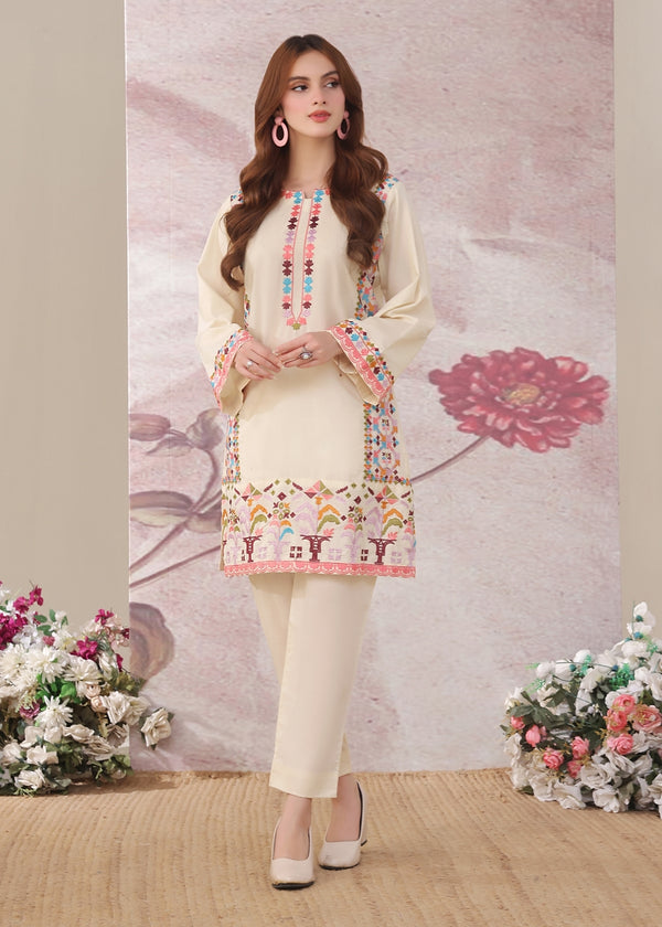 Rangoli - Cream - 2 Pieces