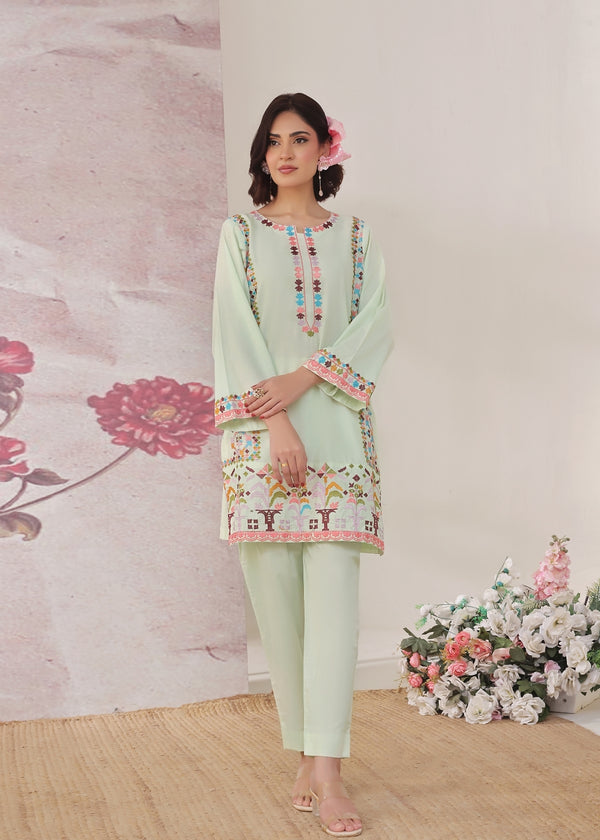 Rangoli - Mint Green  - 2 Pieces