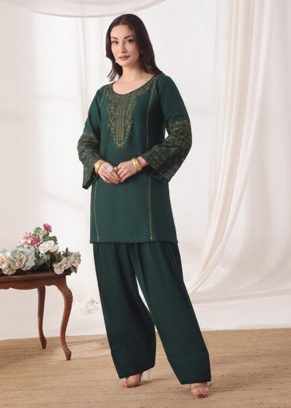 Zauq Green - 2 pieces