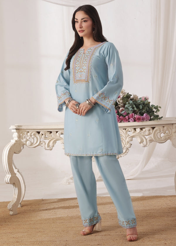 Sehar - Ice blue - 2 pieces - Cotton