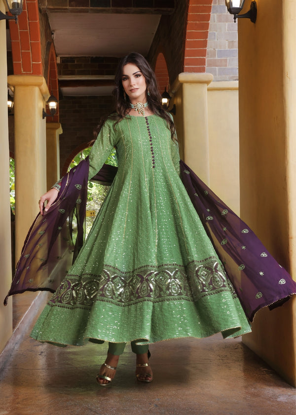 Raqs - Pistachio Green - 3 Pieces