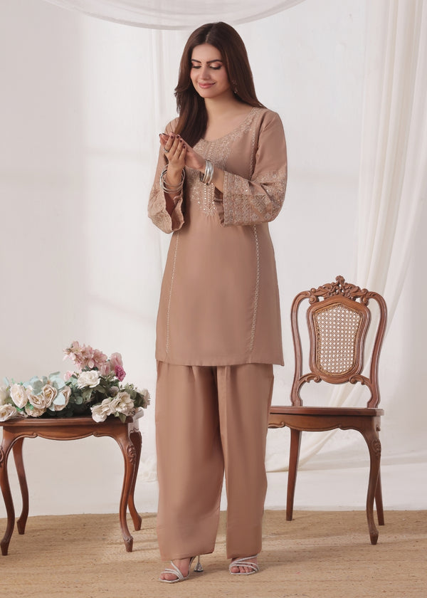 Zauq Brown - Cotton- 2 pieces