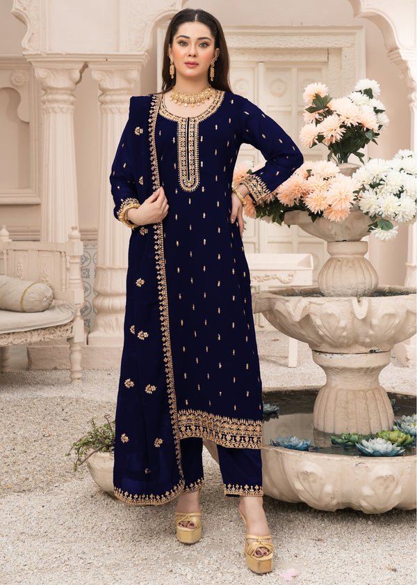 Ada - Navy Blue